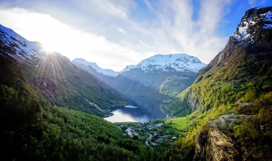 Geirangerfjord Scenic View Norway