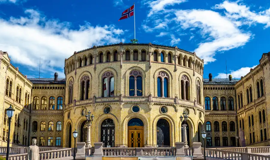 Stortinget Norwegian Parliament Oslo Places to Visit