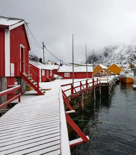 Nusfjord Rorbuer Lofoten Islands Arctic Resort