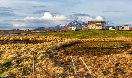 Vestvågøy Landscape Leknes Lofoten Islands